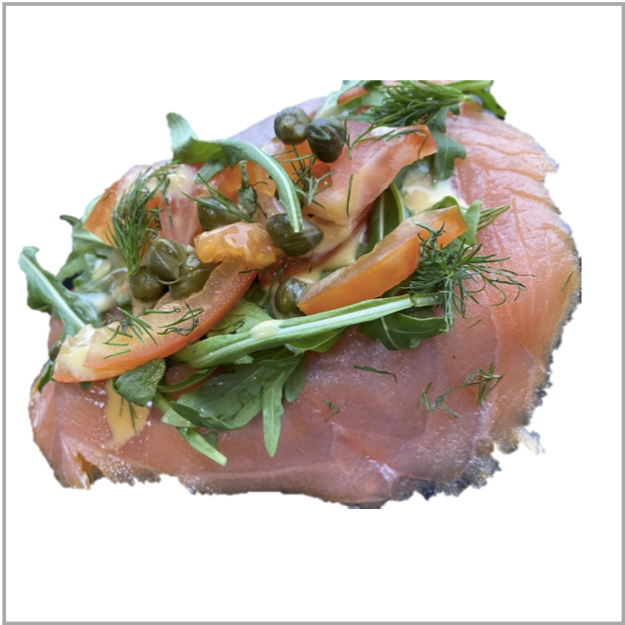 Boerenland brood Gerookte Zalm enz.